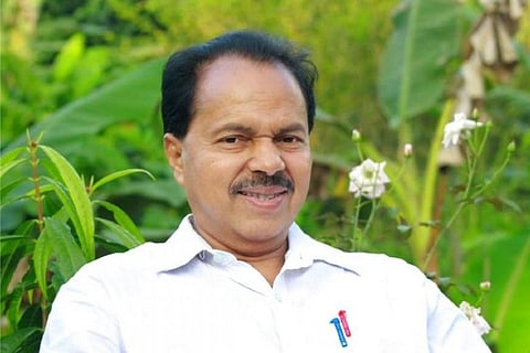 KPCC working president P.T. Thomas (Image source: Twitter/@KeralaGovernor)