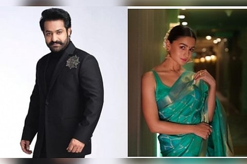 Jr NTR and Alia Bhatt.