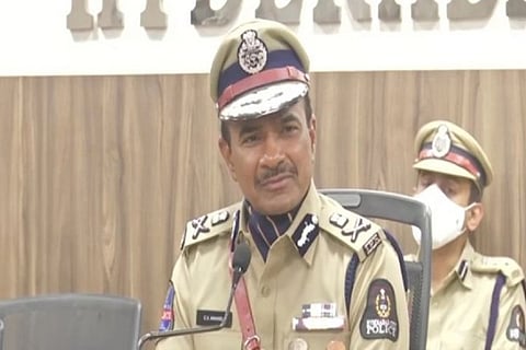 C V Anand took charge as Hyderabad City Police Commissioner (Source: ANI)