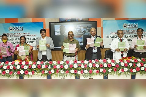 Marking the completion of National Family Health Survey-5 by releasing of the key findings.