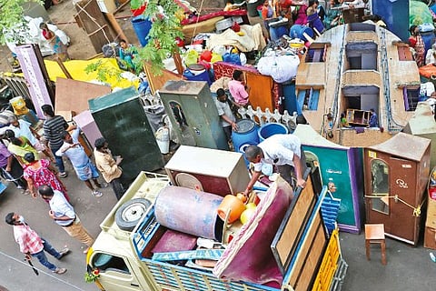 Residents of other blocks also vacated but were not provided an alternative yet (PC: Justin George)