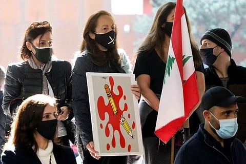 Activists in Beirut protest killing of Hezbollah critic Lokman Slim