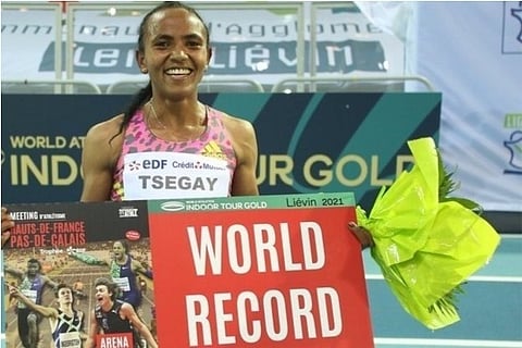 Source: IANS; Tsegay Renews Women's World Indoor 1,500m Record