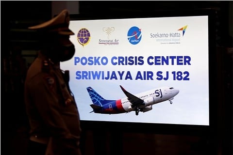 File photo: Sriwijaya jet nosedived into the water minutes after taking off from Jakarta on Jan. 9