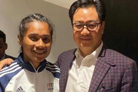 Even as DSP, Hima Das will keep sprinting for India: Rijiju