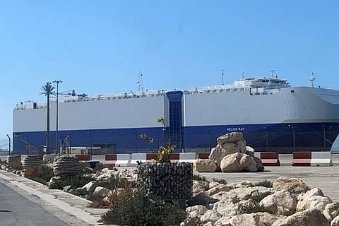 Israeli-owned ship in Dubai for assessment after explosion