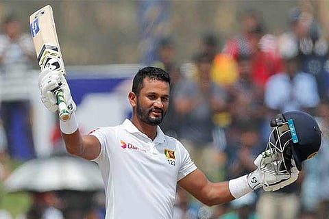 Captain Karunaratne gives SL slender lead