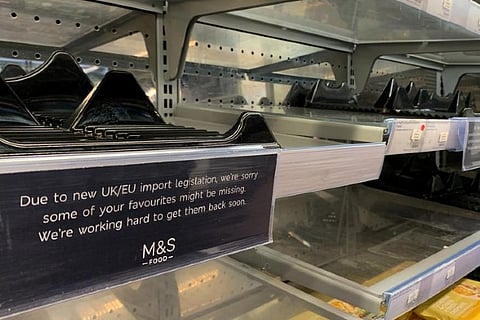 As Brexit bites, salads and sandwiches run out at Paris M and S stores