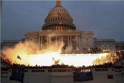 Source: Reuters; With drawn guns and tear gas, police cleared the Trump supporters after 3 hours