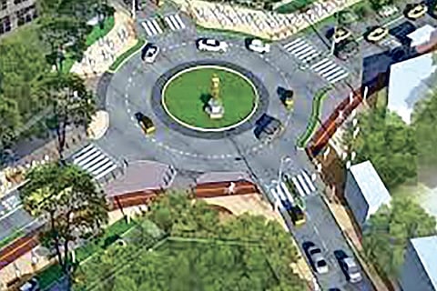 File pic of T Nagar pedestrian plaza