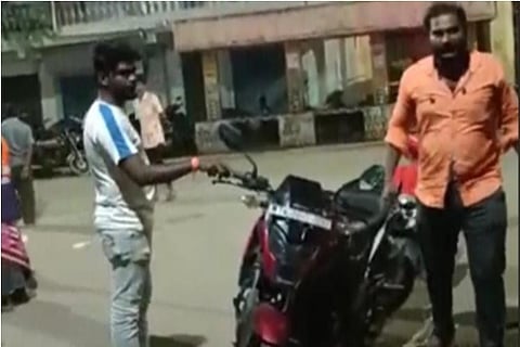 A clip from the video