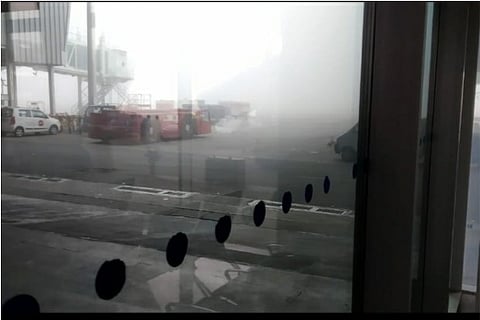 Watch: 16 flights delayed due to poor visibility as dense fog blankets Chennai airport