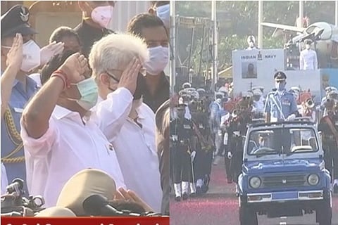 Source: Thanthi Twitter; TN CM salutes the army parade