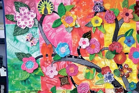 The quilt that was on display.