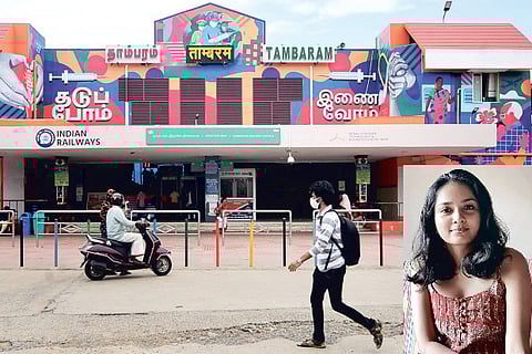 New mural at Tambaram Railway Station, (Inpic) Varshini Ramakrishnan
