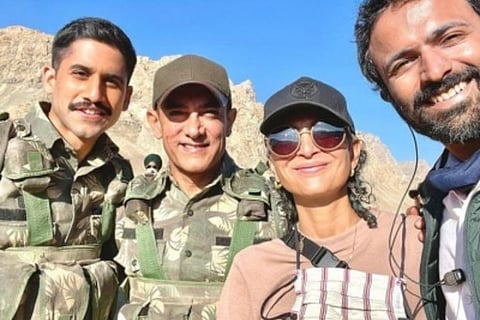 Naga Chaitanya shares on-location still from 'Laal Singh Chadha' set