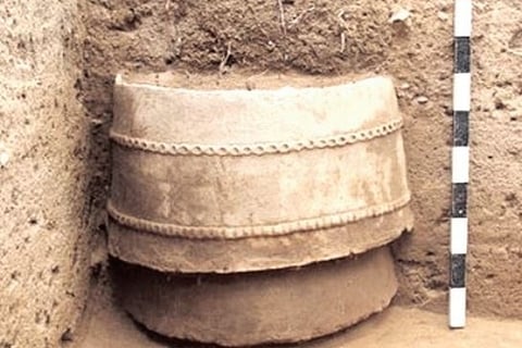 The ring well that was unearthed at Keeladi site recently