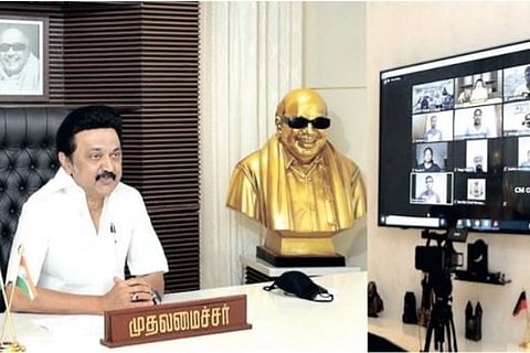 Chief Minister MK Stalin holds a virtual interaction with Tamil Nadu athletes on Friday