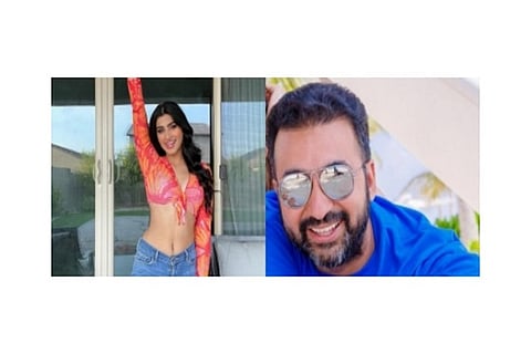 Puneet Kaur (Left), Raj Kundra (Right)