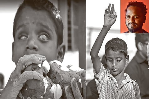 Visually challenged kid Veerasingam; Photographer Palani Kumar (Inside Image)