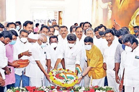 Officials, family members paying homage at Dr APJ Abdul Kalam National Memorial in Pei Karumbu