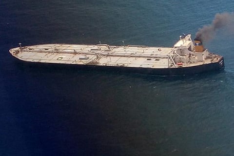 Burnt-out container ship sinks in sea, Sri Lankan Navy bracing for possible oil spill