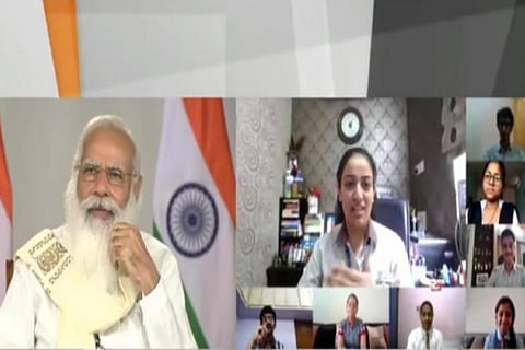 PM Modi joins virtual session of CBSE, surprises students, parents