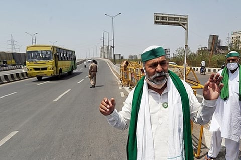 Farmer leader Rakesh Tikait (Source: ANI)