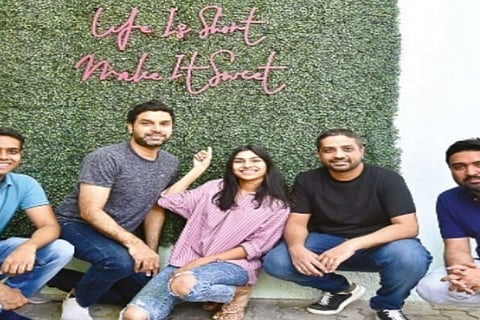 (L-R) Abdul Ahad, Mohamed Samee, Pooja Reddy, Zeeshan Anees and Mohammed Faraaz