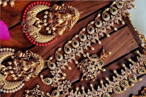Jewellery being sold on Bhagyalakshmi?s Insta store