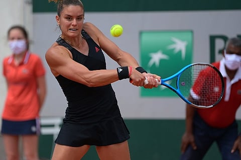 Maria Sakkari. Image Courtesy: Twitter - @rolandgarros