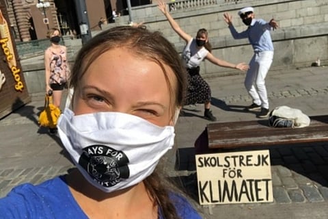 Greta Thunberg back for climate protests at Swedish parliament