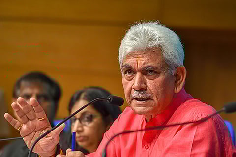 Jammu & Kashmir Lieutenant Governor Manoj Sinha (File Image)