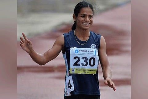 Dutee Chand scripts new national record but misses Olympic qualification mark by a whisker