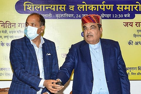 Gadkari lays foundation stones of road projects costing Rs 6,155 cr for Himachal