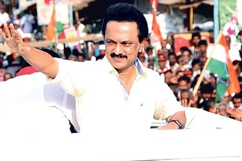 Stalin during one of his campaign tours in the state.