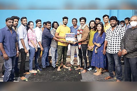 During the film launch.