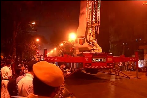 Source: ANI; Fire tenders on work