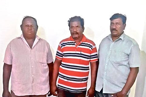 The accused arrested in connection with the case.
