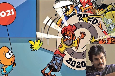 Still from the video; (inset) Vijay Ashokan