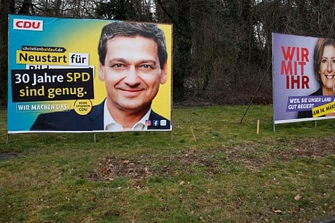 German regional elections present crunch test for Merkel's party