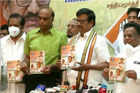 Tamil Nadu Elections: Congress Releases Manifesto, Promises To Train Youth For Government Jobs