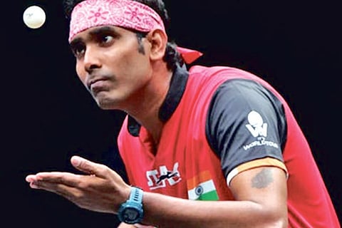 Sharath Kamal will take part in the Olympics for a fourth time. Photo: Sharath Kamal Twitter.