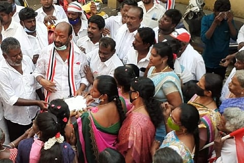 Public question AIADMK candidate TKM Chinnayya about unkept promises during campaign