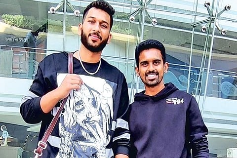 Murugan Ashwin (right) with Punjab Kings teammate Shahrukh Khan (Photo: Punjab Kings Instagram)