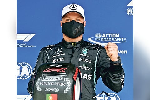 Bottas on pole in Portuguese GP