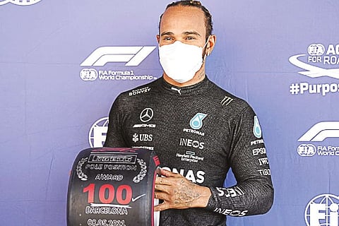 Lewis Hamilton will be chasing a 98th career win on Sunday