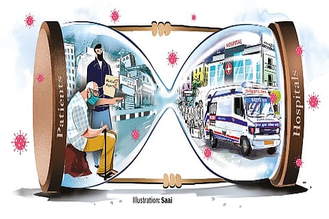 For coronavirus patients, road to hosp a perilous one