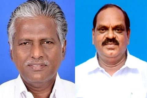 AIADMK leaders K P Munusamy and R Vaithilingam
