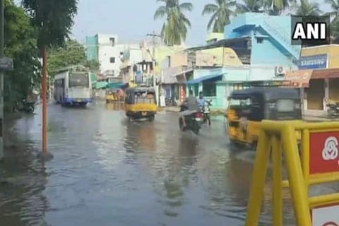 Water Logging streets of Chennai (Photo: ANI)